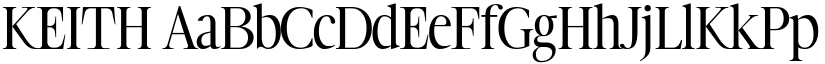 KEITH font