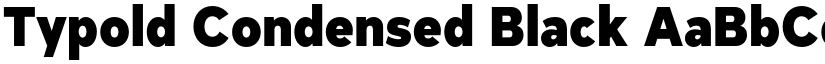 Typold Condensed Black font