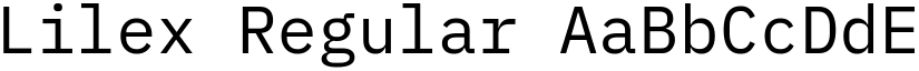 Lilex Regular (Variable) font
