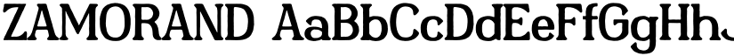 ZAMORAND font download