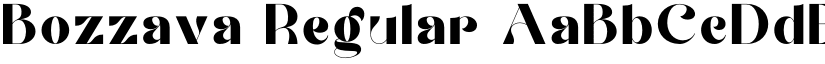 Bozzava Regular font