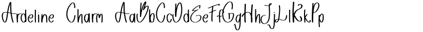 Ardeline Charm font