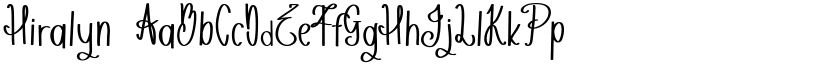 Hiralyn font