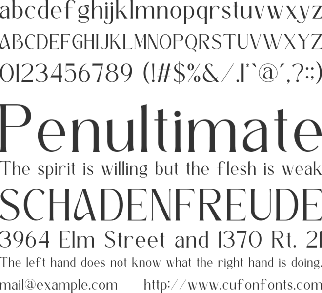 Cheffiy font preview