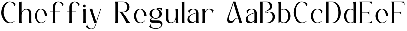 Cheffiy Regular font
