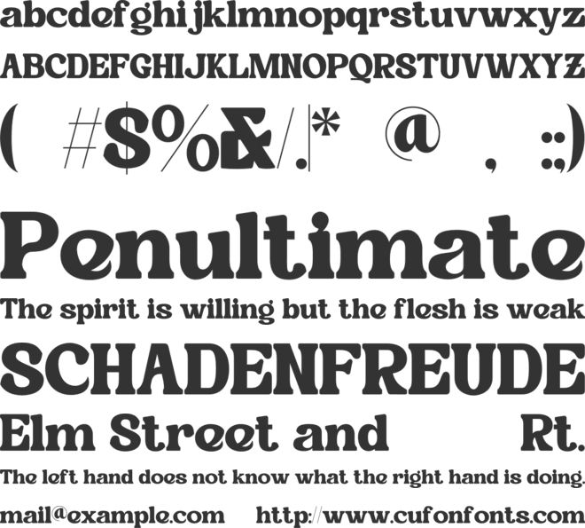 Hungry Food font preview