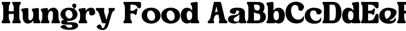 Hungry Food font