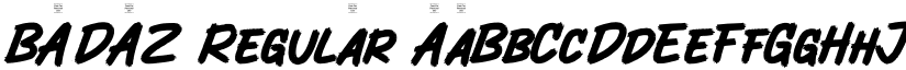 BADAZ font download