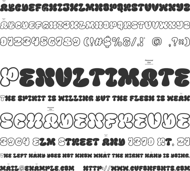 Begun Romet font preview