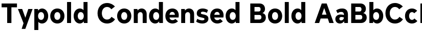 Typold Condensed Bold font