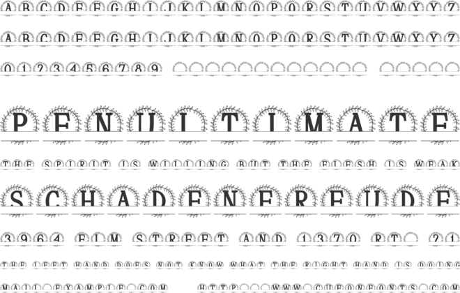 Edelvine Crest Split Monogram font preview