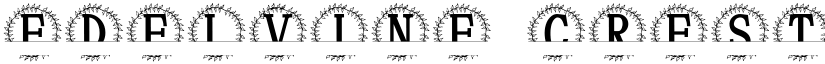 Edelvine Crest Split Monogram font
