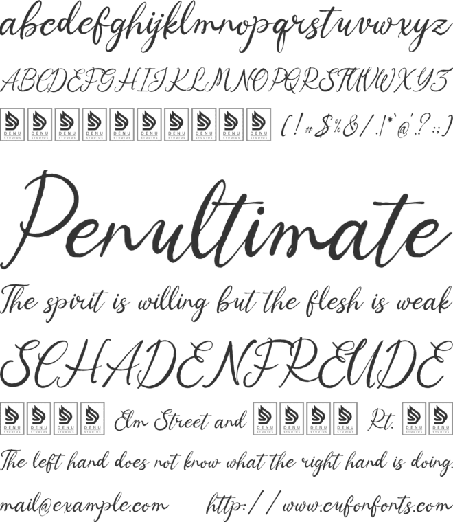 Mercyst Archangell font preview