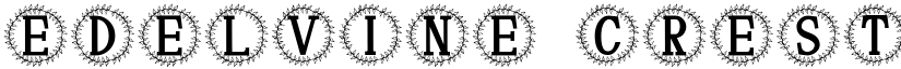 Edelvine Crest Monogram font