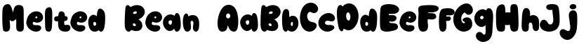 Melted Bean font download