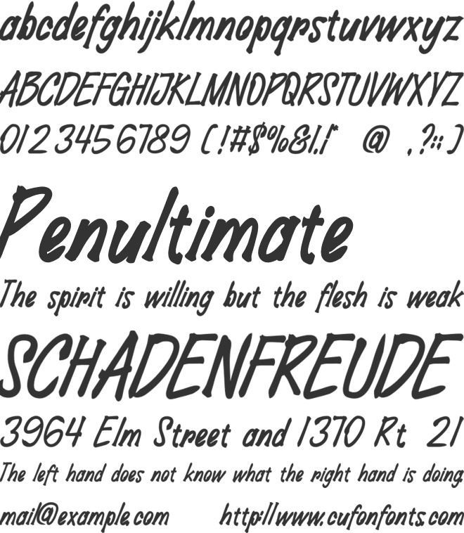 Lemothi Colegan font preview