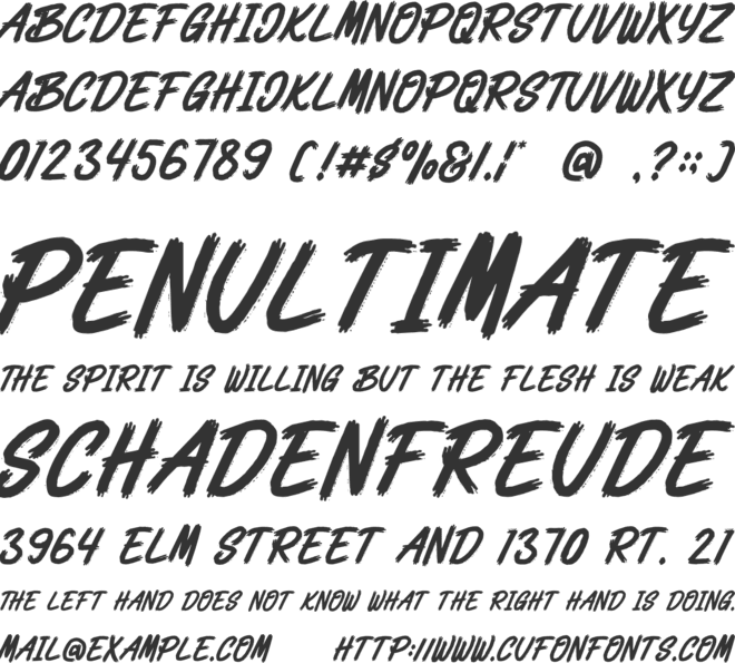 Mixan Nomen font preview