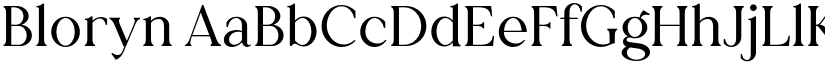 Bloryn font