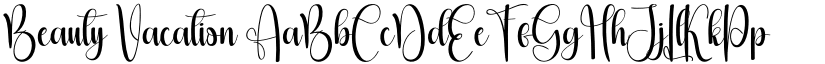 Beauty Vacation font