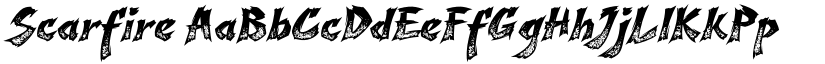 Scarfire font