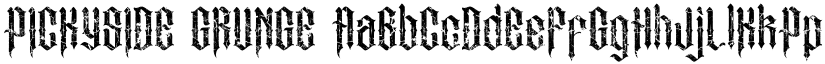 PICKYSIDE GRUNGE font