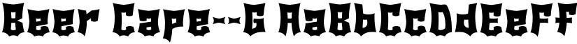 Beer Cape__G font download