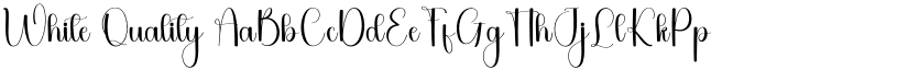 White Quality font download