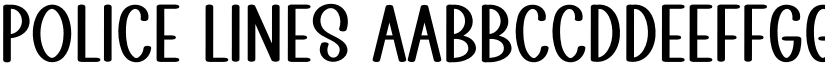 Police Lines font download