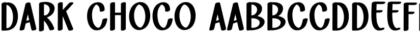 Dark Choco font