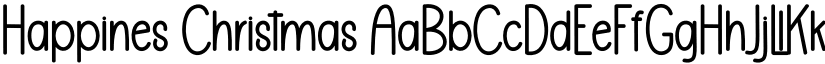 Happines Christmas font