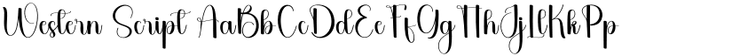 Western Script font