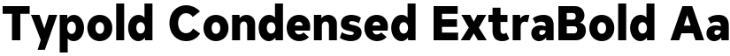 Typold Condensed ExtraBold font