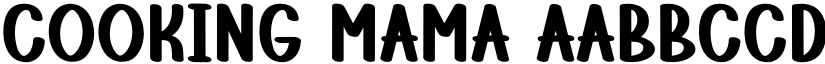 Cooking Mama font