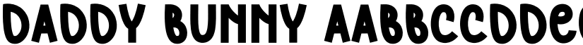 Daddy Bunny font