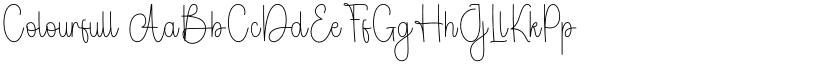 Colourfull font