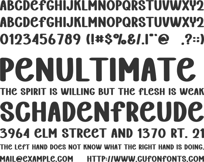 Quick Learner font preview