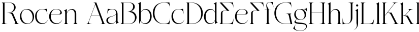 Rocen font download