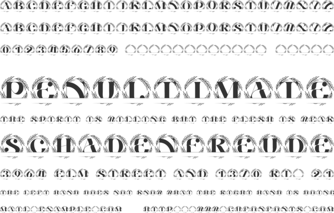 Imperial Crest Split Monogram font preview