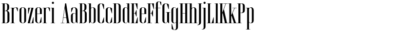 Brozeri font