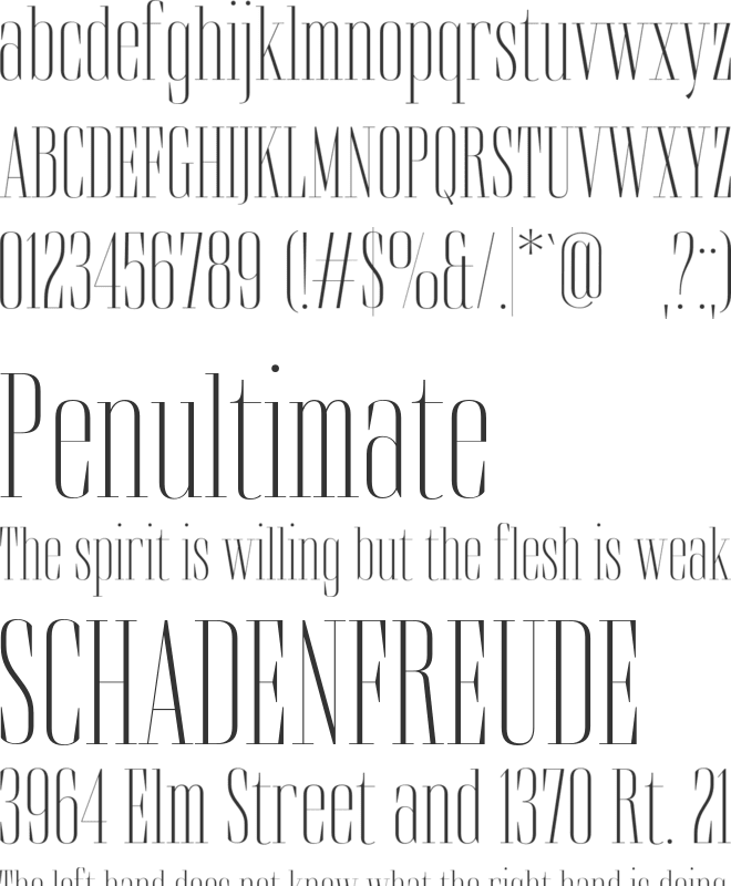 Brozeri font preview