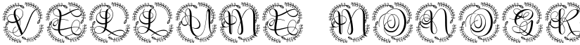 Vellume Monogram font download