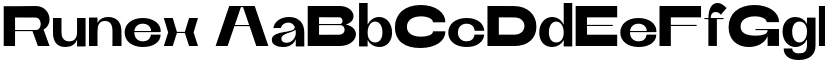 Runex font
