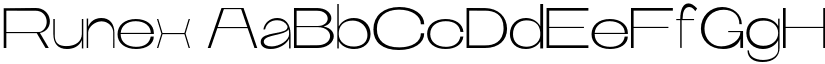 Runex font