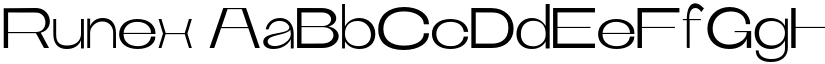 Runex font