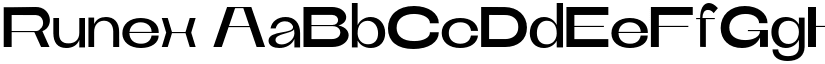 Runex font