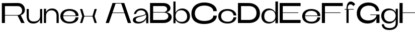 Runex font