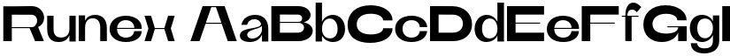 Runex font