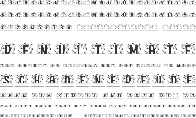 Luminara Split Monogram font preview