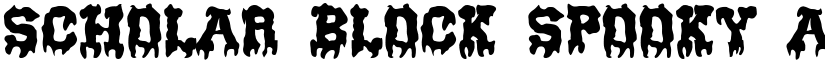 Scholar Block Spooky font