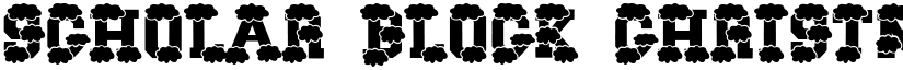 Scholar Block Christmas font